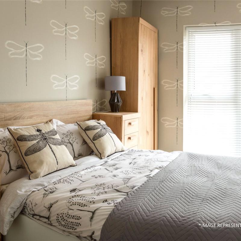 Bedroom in Plot 150 of Taw Wharf
