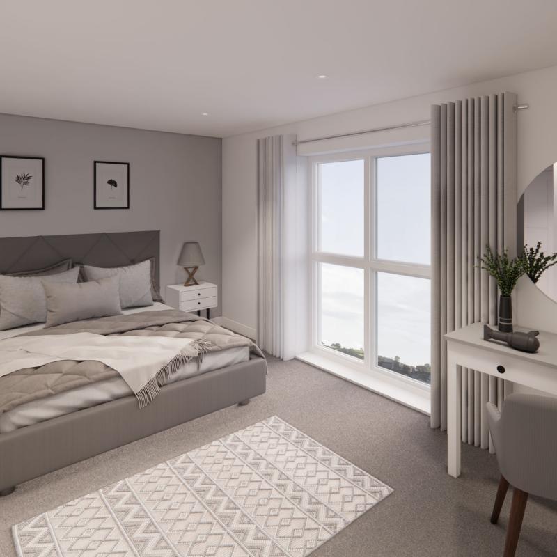 Bedroom in Taw Wharf new home Barnstaple